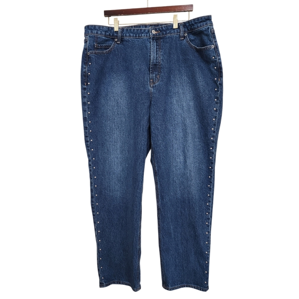 Old Navy Extra High-Waisted Studded Mom Jeans Size 20